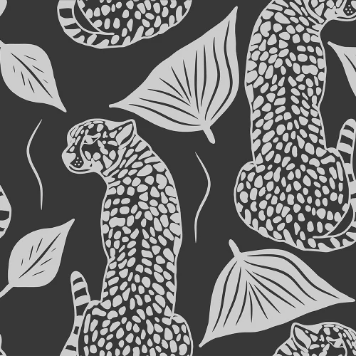 Embrace the Wild: Whimsy Leopard in Black