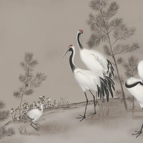 Graciosa elegancia en Whispering Cranes