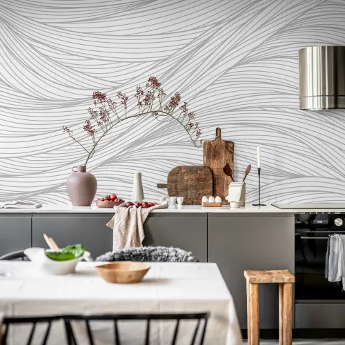 Sophisticated Flow Lines in Calming Gray