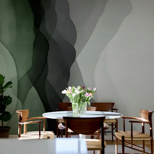 Omfavn eleganse med vertikale grønne graderinger