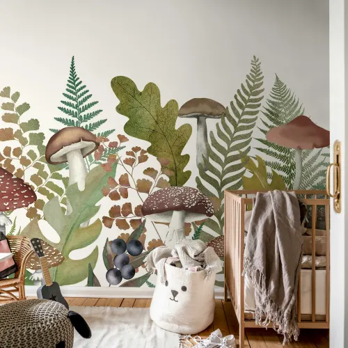 Enchanted Autumn Meadow Mural