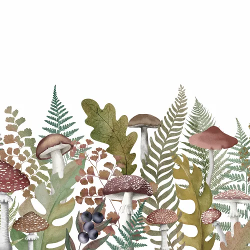 Enchanted Autumn Meadow Mural