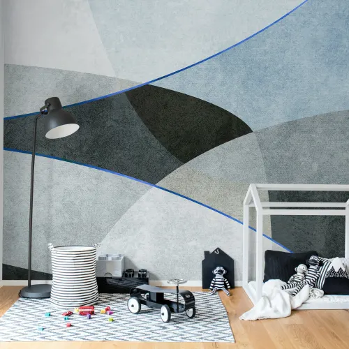Geometrisk Eleganse i Blå
