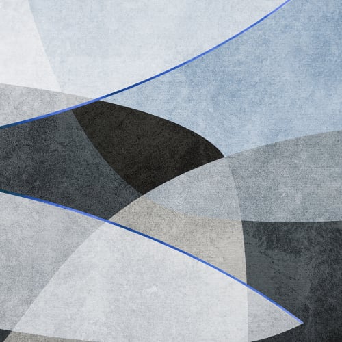 Geometrisk Eleganse i Blå