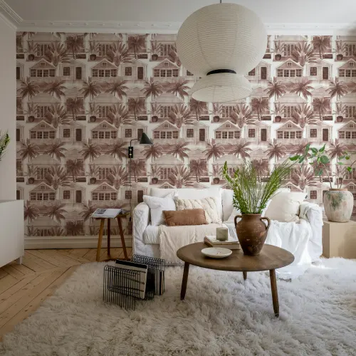 Burgundy Bliss with Tropical Charm