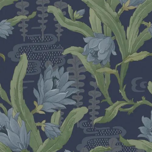 Immergez-vous dans la Sérénité Florale Bleue