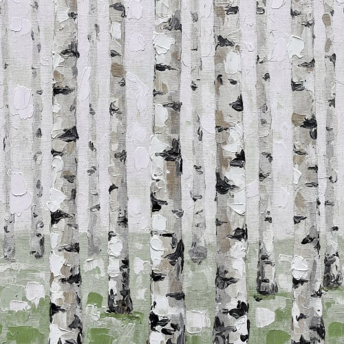 Nature's Serenity: Birch Forest