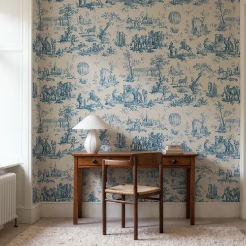 Capture History with Blue Heritage Toile
