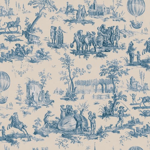 Capture History with Blue Heritage Toile