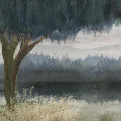 Serene Dusk Lake