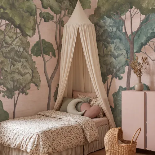 Enchanted Forest in Delicate Pink