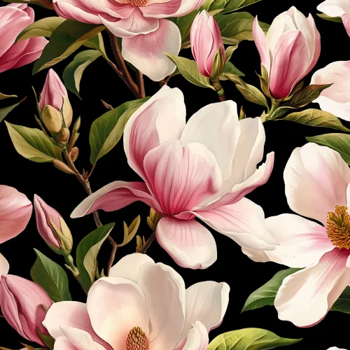 Elegante Magnolienblüten