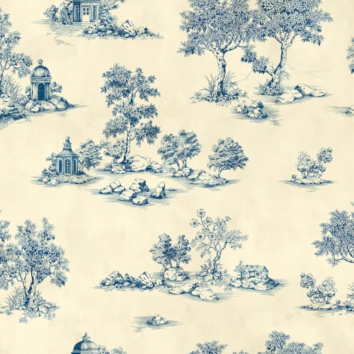 Élégance intemporelle en toile bleue