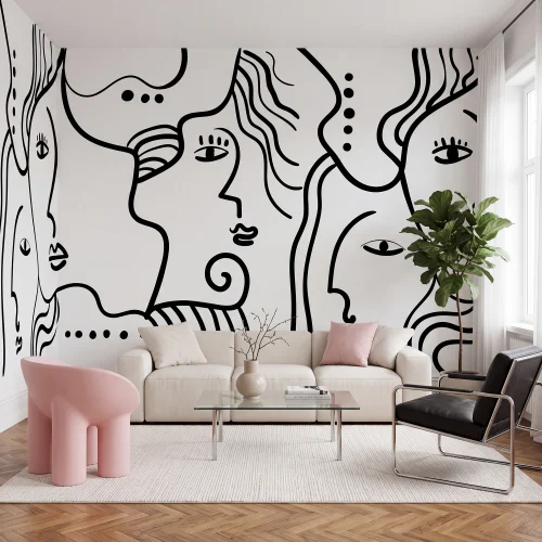 Caras Expresivas en Grafito