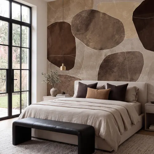 Omfavn Jordens Nuancer med Geometrisk Stil