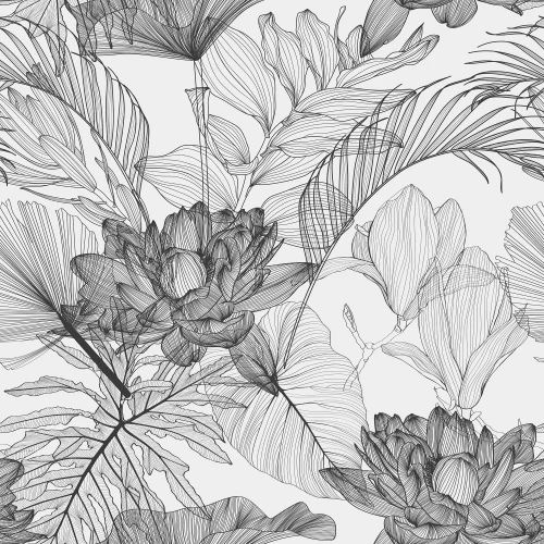 Αποκάλυψε το Graphic Flora σε κλασικό μονόχρωμο